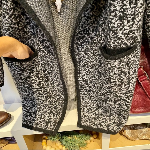 Anthropologie Cynthia Rowley wool duster length sweater changeable style - Picture 3 of 14